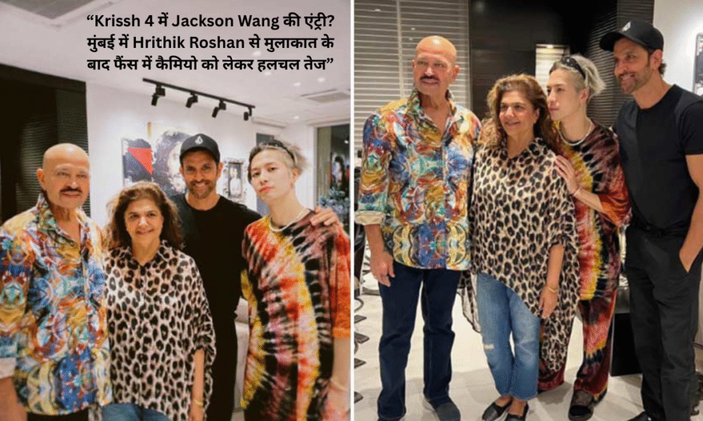 Jackson Wang's entry in Krissh 4? Met Hrithik Roshan in Mumbai