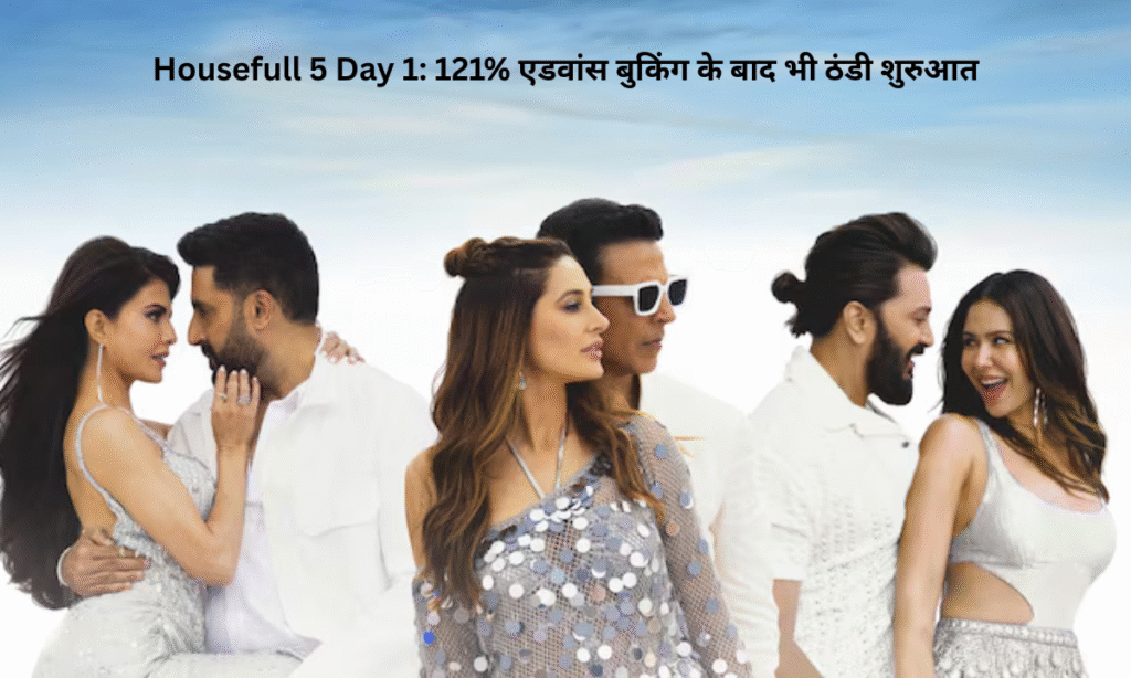 Housefull 5 earned only ₹6 crores on the first day despite a record-breaking advance booking of 121%.