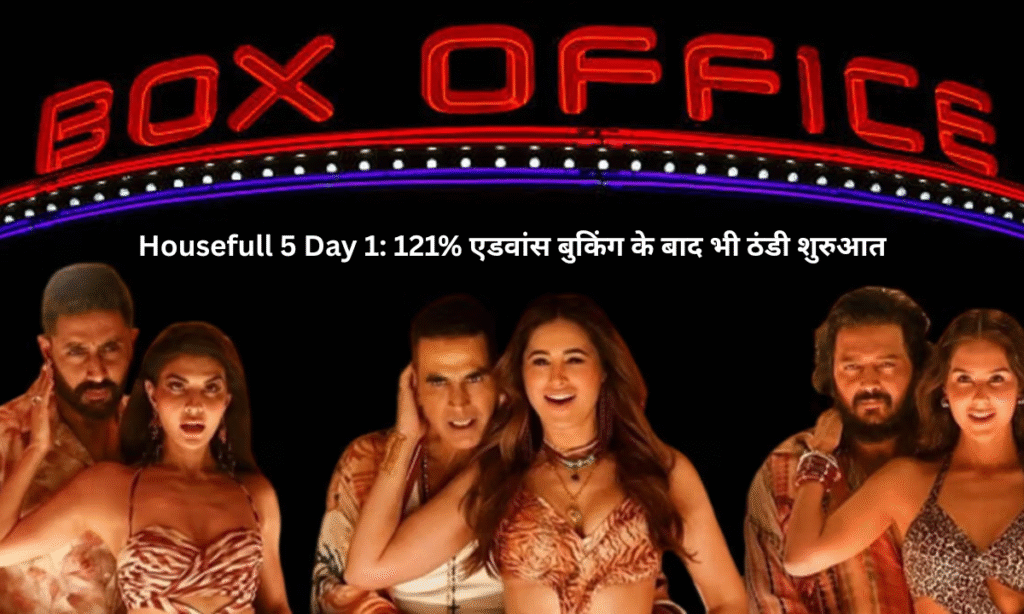 Housefull 5 earned only ₹6 crores on the first day despite a record-breaking advance booking of 121%.